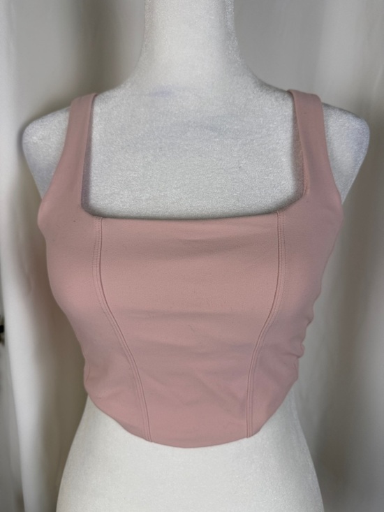 all in motion Other - all in motion Blush Pink Square-Neck Cropw Tank or Sports Bra Sz S (A1)